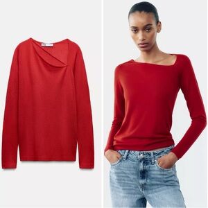 Zara fine wool and silk blend sweater